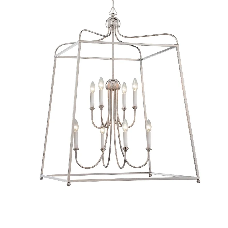 Chandeliers with Pendant Lights for a Stylish LookChandeliers with Pendant Lights for a Stylish Look8 Light Polished Nickel Modern Chandelier - C193-2248-PN_NOSHADE Chandeliers with Pendant Lights for a Stylish LookChandeliers with Pendant Lights for a Stylish Look8 Light Polished Nickel Modern Chandelier - C193-2248-PN_NOSHADE