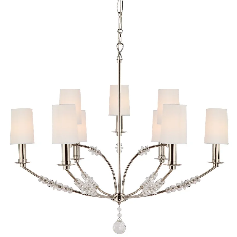 Chandeliers with Murano Glass for a High - End Artistic TouchChandeliers with Murano Glass for a High - End Artistic Touch9 Light Polished Nickel Modern Chandelier - C193-8009-PN