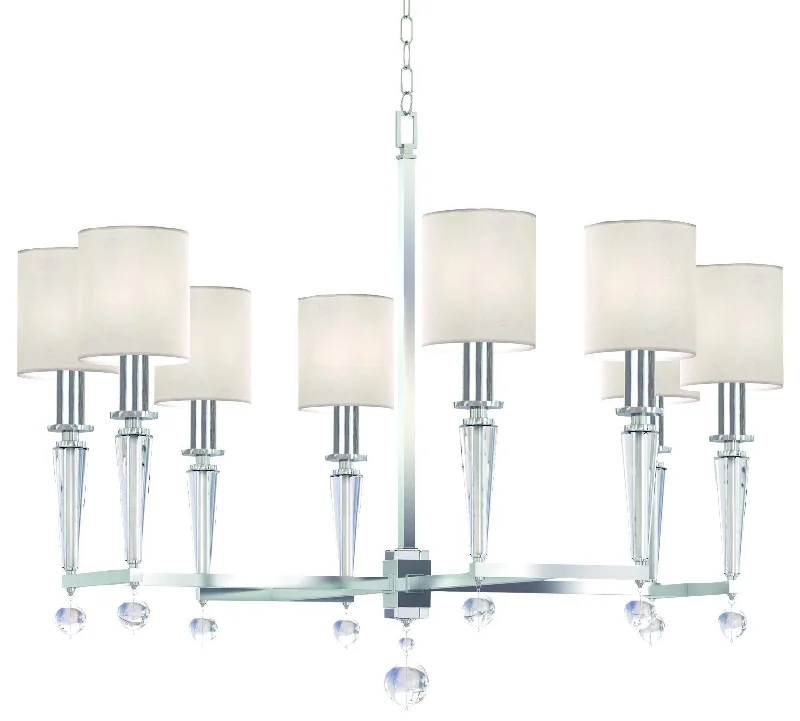 Chandeliers for High Ceilings to Fill Vertical SpaceChandeliers for High Ceilings to Fill Vertical Space8 Light Polished Nickel Modern Chandelier - C193-8108-PN Chandeliers for High Ceilings to Fill Vertical SpaceChandeliers for High Ceilings to Fill Vertical Space8 Light Polished Nickel Modern Chandelier - C193-8108-PN