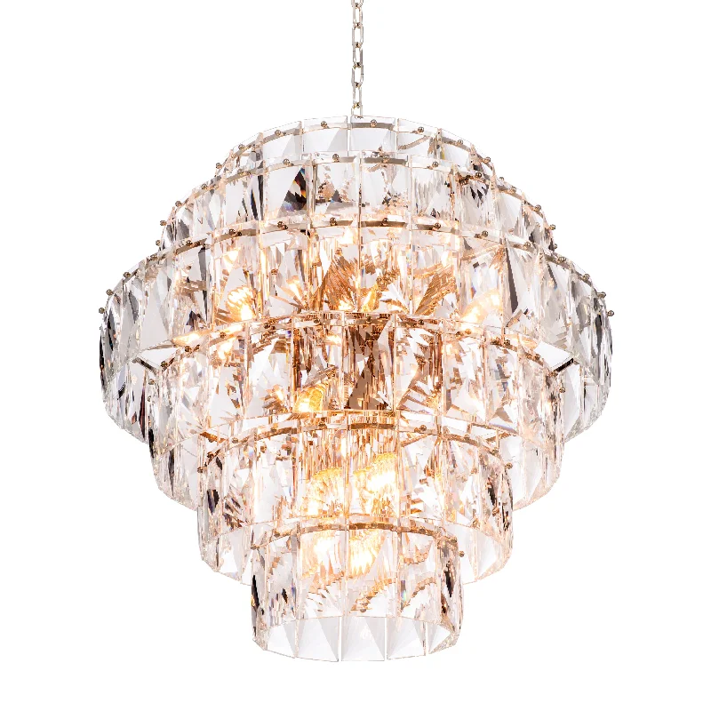 Chandeliers with Clear Crystal for a Sparkling EffectChandeliers with Clear Crystal for a Sparkling EffectChandelier Amazone L