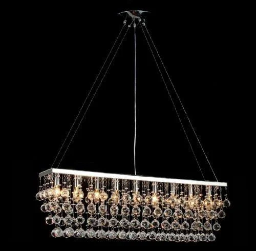 Traditional Brass Chandeliers for Classic InteriorsTraditional Brass Chandeliers for Classic InteriorsChandelier Light W/ Crystal Modern Contemporary "Rain Drop" Chandeliers Linear Pendant - F7-926/9