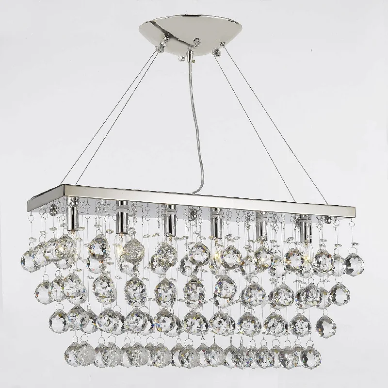 Chandeliers with Pendant Lights for a Stylish LookChandeliers with Pendant Lights for a Stylish LookChandelier Light w/ Crystal Modern Contemporary "Rain Drop" Chandeliers Linear Pendant - F7-926/6