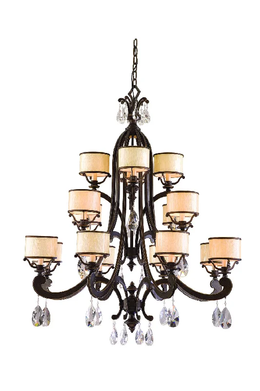 Chandeliers with Venetian Glass for a Luxurious LookChandeliers with Venetian Glass for a Luxurious LookCorbett Roma 86-016 Chandelier Light - Classic Bronze