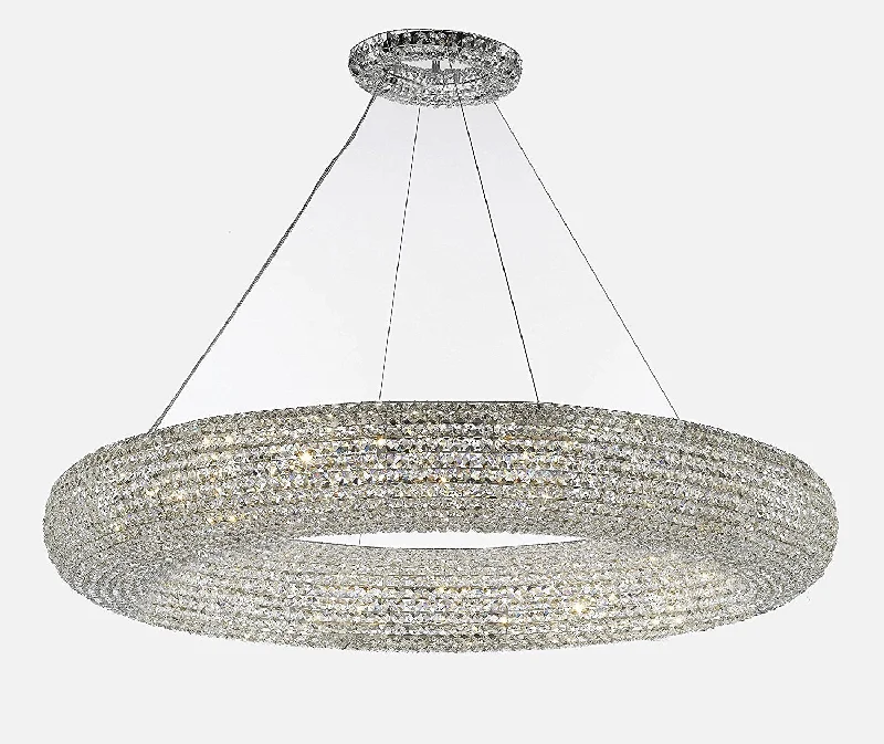 Chandeliers for Low Ceilings to Avoid OvercrowdingChandeliers for Low Ceilings to Avoid OvercrowdingCrystal Halo Chandelier Modern / Contemporary Lighting Floating Orb Chandelier 52" Wide - Good for Dining Room, Foyer, Entryway, Family Room and More! - CJD-4156/20 Chandeliers for Low Ceilings to Avoid OvercrowdingChandeliers for Low Ceilings to Avoid OvercrowdingCrystal Halo Chandelier Modern / Contemporary Lighting Floating Orb Chandelier 52" Wide - Good for Dining Room, Foyer, Entryway, Family Room and More! - CJD-4156/20