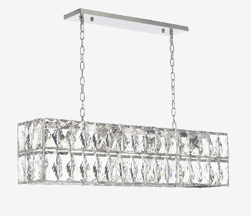 Bohemian - Style Beaded Chandeliers for Eclectic DecorBohemian - Style Beaded Chandeliers for Eclectic DecorCrystal Nimbus Linear Chandelier Modern/Contemporary 41" Wide - Good for Dining Room Foyer Entryway Family Room and More! - G7-8091/8 Bohemian - Style Beaded Chandeliers for Eclectic DecorBohemian - Style Beaded Chandeliers for Eclectic DecorCrystal Nimbus Linear Chandelier Modern/Contemporary 41" Wide - Good for Dining Room Foyer Entryway Family Room and More! - G7-8091/8