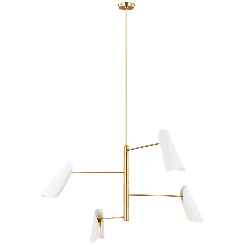 Chandeliers with Metal Frames in Black FinishChandeliers with Metal Frames in Black FinishFeiss Aerin Tresa 4-Light Chandelier