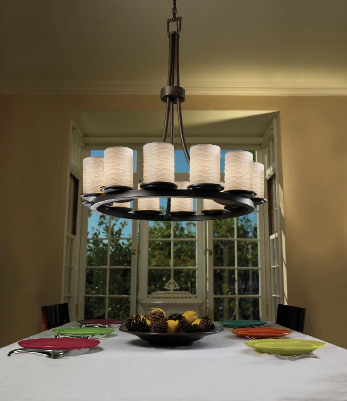 Chandeliers with Colored Glass for a Splash of ColorChandeliers with Colored Glass for a Splash of ColorJustice Designs Limoges POR-8763-10-WAVE-DBRZ Chandelier Light - Dark Bronze Chandeliers with Colored Glass for a Splash of ColorChandeliers with Colored Glass for a Splash of ColorJustice Designs Limoges POR-8763-10-WAVE-DBRZ Chandelier Light - Dark Bronze