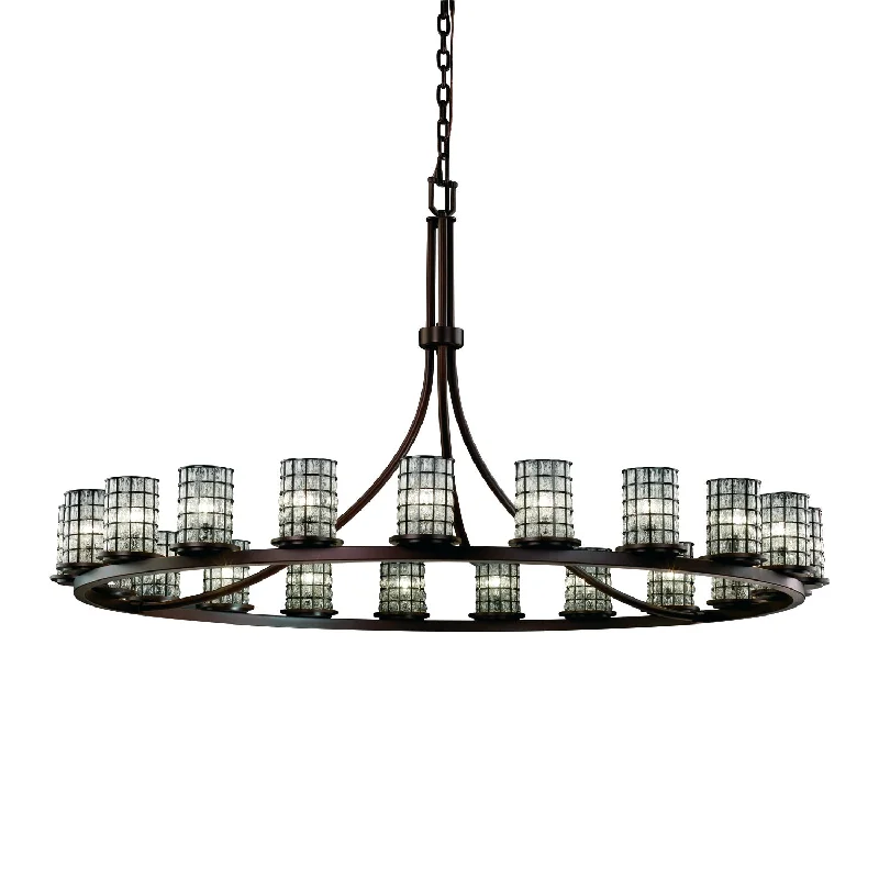Chandeliers with Colored Glass for a Splash of ColorChandeliers with Colored Glass for a Splash of ColorJustice Designs Wire Glass WGL-8716-10-GRCB-DBRZ Chandelier Light - Dark Bronze Chandeliers with Colored Glass for a Splash of ColorChandeliers with Colored Glass for a Splash of ColorJustice Designs Wire Glass WGL-8716-10-GRCB-DBRZ Chandelier Light - Dark Bronze