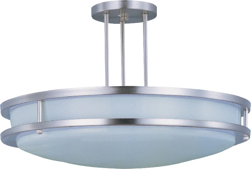 Small Chandeliers for Compact RoomsSmall Chandeliers for Compact RoomsLinear EE 2-Light Semi-Flush Mount Satin Nickel - C157-85548WTSN