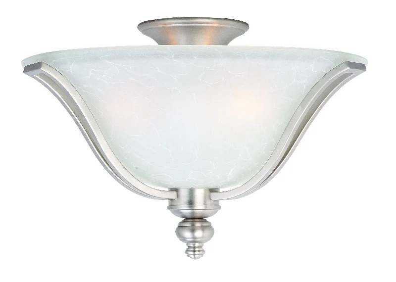 Chandeliers with Metal Frames in Black FinishChandeliers with Metal Frames in Black FinishMadera 3-Light Flush Mount Satin Silver - C157-10169ICSS Chandeliers with Metal Frames in Black FinishChandeliers with Metal Frames in Black FinishMadera 3-Light Flush Mount Satin Silver - C157-10169ICSS