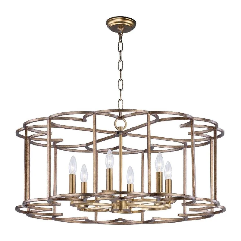 Chandeliers with Metal Frames in Silver FinishChandeliers with Metal Frames in Silver FinishHelix Chandelier