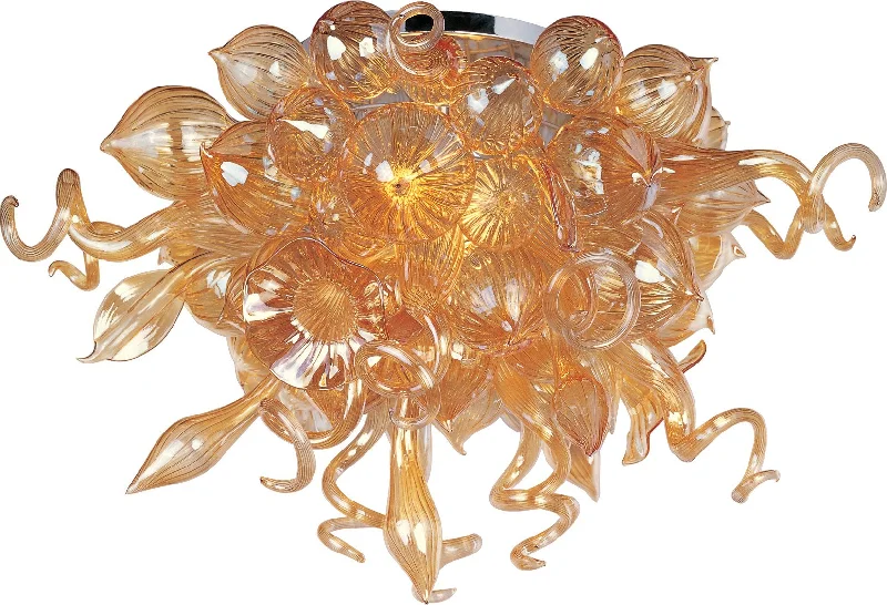 Chandeliers with Frosted Glass for a Softer Light DiffusionChandeliers with Frosted Glass for a Softer Light DiffusionMimi LED 12-Light Semi-Flush Mount Polished Chrome - C157-39720COPC