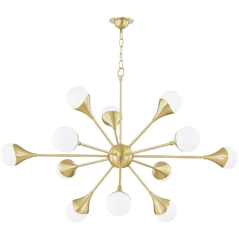 Chandeliers with Clear Crystal for a Sparkling EffectChandeliers with Clear Crystal for a Sparkling EffectAriana 12 Light Chandelier
