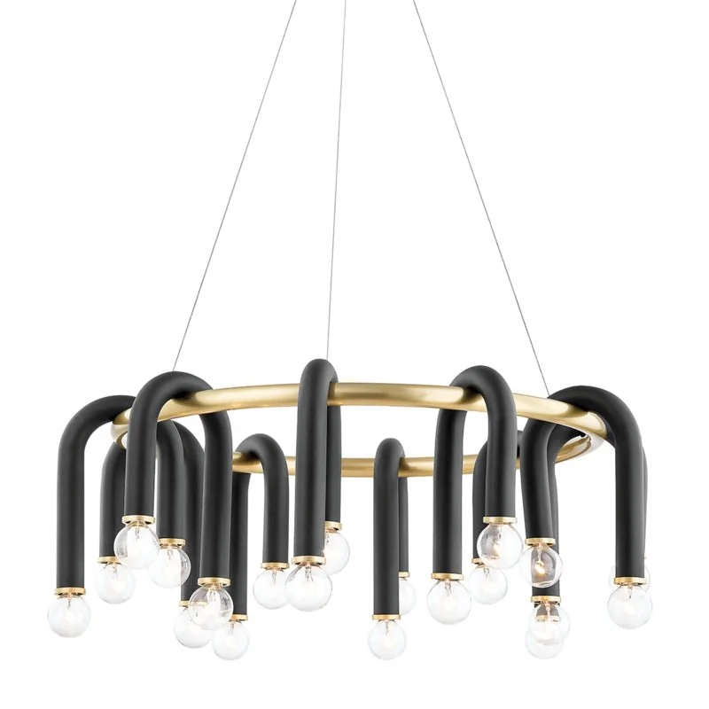 Chandeliers with Metal Frames in Bronze FinishChandeliers with Metal Frames in Bronze FinishWhit 20Chandelier