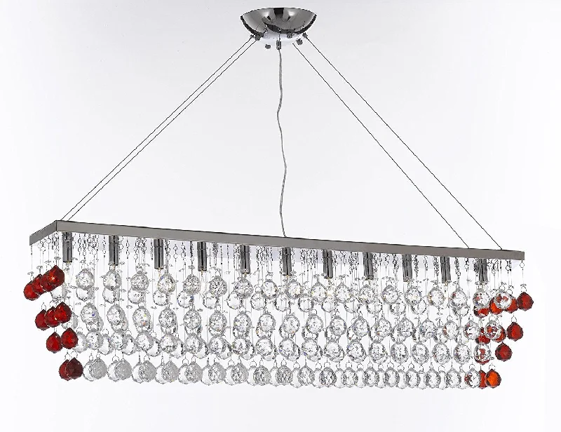 Traditional Brass Chandeliers for Classic InteriorsTraditional Brass Chandeliers for Classic InteriorsModern Contemporary "Rain Drop" Linear Chandelier Light Lighting Chandeliers- Dressed with Ruby Red Crystal Balls Great for Dining Room orBilliard Pool Table Lighting - F7-B963/926/11 Traditional Brass Chandeliers for Classic InteriorsTraditional Brass Chandeliers for Classic InteriorsModern Contemporary "Rain Drop" Linear Chandelier Light Lighting Chandeliers- Dressed with Ruby Red Crystal Balls Great for Dining Room orBilliard Pool Table Lighting - F7-B963/926/11