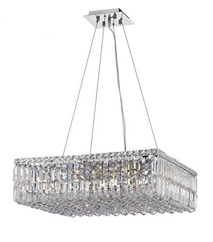 Large Chandeliers for Grand Halls and FoyersLarge Chandeliers for Grand Halls and FoyersModern Contemporary Square Empress Crystal (Tm) Chandelier Lighting W24" H7.5" L24" - Cjd-Cs/2185/24