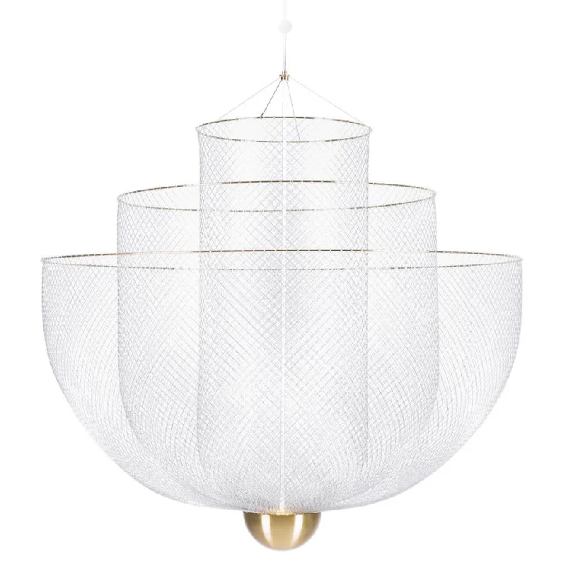 Chandeliers with Metal Frames in Gold FinishChandeliers with Metal Frames in Gold FinishMoooi Meshmatics Chandelier Chandeliers with Metal Frames in Gold FinishChandeliers with Metal Frames in Gold FinishMoooi Meshmatics Chandelier