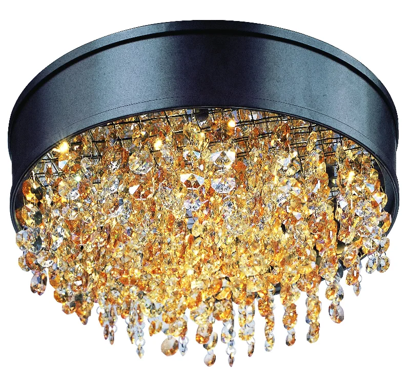 Chandeliers with Clear Crystal for a Sparkling EffectChandeliers with Clear Crystal for a Sparkling EffectMystic 11-Light LED Flush Mount Bronze - C157-39650SHBZ Chandeliers with Clear Crystal for a Sparkling EffectChandeliers with Clear Crystal for a Sparkling EffectMystic 11-Light LED Flush Mount Bronze - C157-39650SHBZ