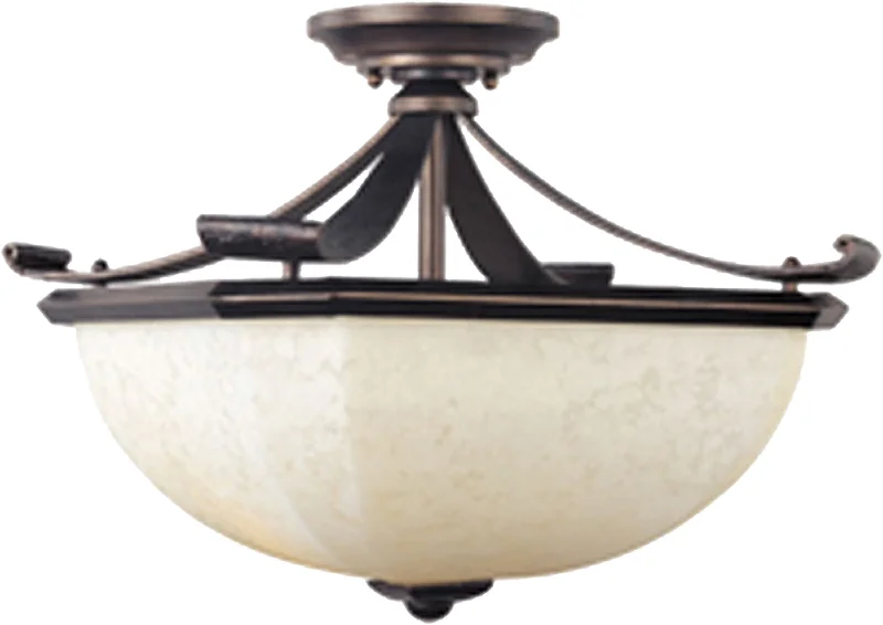 Chandeliers with Colored Glass for a Splash of ColorChandeliers with Colored Glass for a Splash of ColorOak Harbor 2-Light Semi-Flush Mount Burnished - C157-21076FLRB Chandeliers with Colored Glass for a Splash of ColorChandeliers with Colored Glass for a Splash of ColorOak Harbor 2-Light Semi-Flush Mount Burnished - C157-21076FLRB