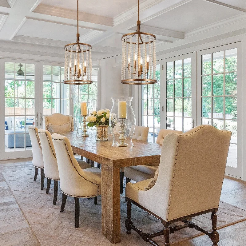 Chandeliers with Metal Frames in Copper FinishChandeliers with Metal Frames in Copper FinishRenia Mid-century Modern Cylinder Wood Beaded Coastal Chandelier Distressed Gold 4-light Glam Hanging Lights Chandeliers with Metal Frames in Copper FinishChandeliers with Metal Frames in Copper FinishRenia Mid-century Modern Cylinder Wood Beaded Coastal Chandelier Distressed Gold 4-light Glam Hanging Lights