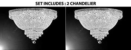Industrial Iron Chandeliers for Loft - Inspired SpacesIndustrial Iron Chandeliers for Loft - Inspired SpacesSet Of 2 - French Empire Crystal Semi Flush Chandelier Lighting H18" X W24" - 2Ea Flush/Silver/870/9 Industrial Iron Chandeliers for Loft - Inspired SpacesIndustrial Iron Chandeliers for Loft - Inspired SpacesSet Of 2 - French Empire Crystal Semi Flush Chandelier Lighting H18" X W24" - 2Ea Flush/Silver/870/9