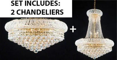 Oversized Chandeliers as a Statement Piece in Living RoomsOversized Chandeliers as a Statement Piece in Living RoomsSet Of 2 - New French Empire Crystal Chandelier 24X32 + Flush Empire Crystal Chandelier Lighting 15X24 - Foyer Hallway Bedroom Kitchen- Works For All Locations - 1Ea-A93-542/15+1Ea-F93-Flush/542/15 Oversized Chandeliers as a Statement Piece in Living RoomsOversized Chandeliers as a Statement Piece in Living RoomsSet Of 2 - New French Empire Crystal Chandelier 24X32 + Flush Empire Crystal Chandelier Lighting 15X24 - Foyer Hallway Bedroom Kitchen- Works For All Locations - 1Ea-A93-542/15+1Ea-F93-Flush/542/15