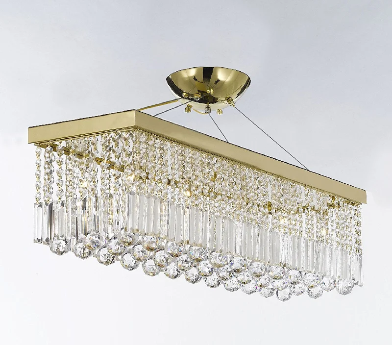 Chandeliers with Metal Frames in Black FinishChandeliers with Metal Frames in Black FinishSwarovski Crystal Trimmed Chandelier! 10 Lights 40" Contemporary Crystal Chandelier Rectangular Chandeliers Lighting - G902-CG/1120/10SW Chandeliers with Metal Frames in Black FinishChandeliers with Metal Frames in Black FinishSwarovski Crystal Trimmed Chandelier! 10 Lights 40" Contemporary Crystal Chandelier Rectangular Chandeliers Lighting - G902-CG/1120/10SW