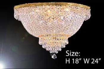 Bohemian - Style Beaded Chandeliers for Eclectic DecorBohemian - Style Beaded Chandeliers for Eclectic DecorSwarovski Crystal Trimmed Chandelier French Empire Crystal Semi Flush Basket Chandelier H18" X W24" - A93-Flush/Cg/870/9Sw Bohemian - Style Beaded Chandeliers for Eclectic DecorBohemian - Style Beaded Chandeliers for Eclectic DecorSwarovski Crystal Trimmed Chandelier French Empire Crystal Semi Flush Basket Chandelier H18" X W24" - A93-Flush/Cg/870/9Sw