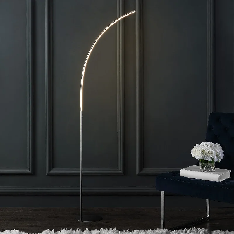Dimmable Floor Lamp for Adjustable Lighting AmbianceDimmable Floor Lamp for Adjustable Lighting AmbianceCurva Metal Minimalist Modern LED Integrated Floor Lamp by JONATHAN Y Dimmable Floor Lamp for Adjustable Lighting AmbianceDimmable Floor Lamp for Adjustable Lighting AmbianceCurva Metal Minimalist Modern LED Integrated Floor Lamp by JONATHAN Y