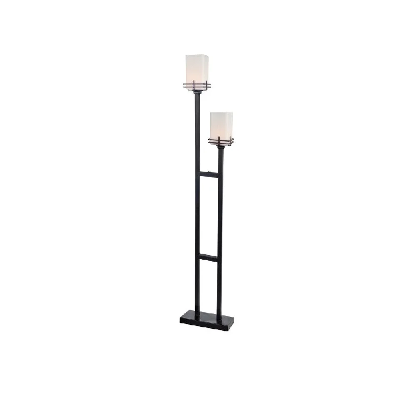 Fabric Floor Lamp with a Linen Shade for a Relaxed AestheticFabric Floor Lamp with a Linen Shade for a Relaxed AestheticLite Source Delores 2-light Floor Lamp