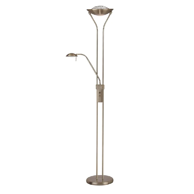 Way Switch Floor Lamp for Multiple Light Intensity Levels Way Switch Floor Lamp for Multiple Light Intensity LevelsLite Source Duality II Torchiere/ Reading Lamp, Brass Way Switch Floor Lamp for Multiple Light Intensity Levels Way Switch Floor Lamp for Multiple Light Intensity LevelsLite Source Duality II Torchiere/ Reading Lamp, Brass
