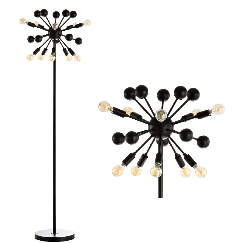 Glass Floor Lamp with Frosted Shades for Soft Diffused LightGlass Floor Lamp with Frosted Shades for Soft Diffused LightOrbit 10-Light 63" Sputnik Metal LED Floor Lamp, Black by JONATHAN Y - 63" H x 19" W x 19" D Glass Floor Lamp with Frosted Shades for Soft Diffused LightGlass Floor Lamp with Frosted Shades for Soft Diffused LightOrbit 10-Light 63" Sputnik Metal LED Floor Lamp, Black by JONATHAN Y - 63" H x 19" W x 19" D