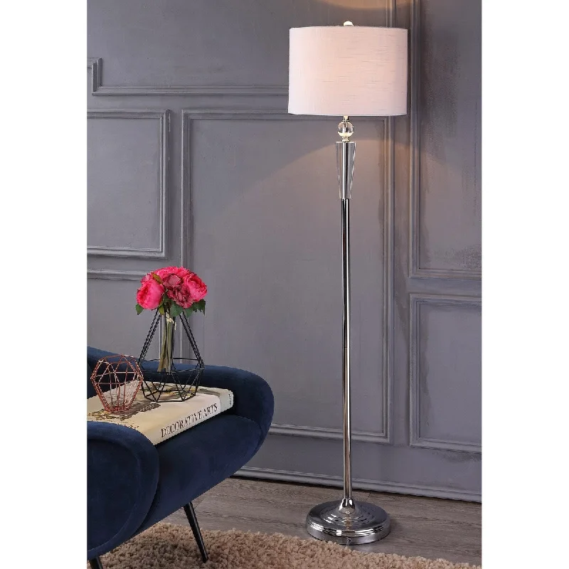 Smart Floor Lamp with Voice Control and Bluetooth ConnectivitySmart Floor Lamp with Voice Control and Bluetooth ConnectivityReese 59.5" Crystal LED Floor Lamp, Clear/Chrome by JONATHAN Y - 59.5" H x 14" W x 14" D Smart Floor Lamp with Voice Control and Bluetooth ConnectivitySmart Floor Lamp with Voice Control and Bluetooth ConnectivityReese 59.5" Crystal LED Floor Lamp, Clear/Chrome by JONATHAN Y - 59.5" H x 14" W x 14" D