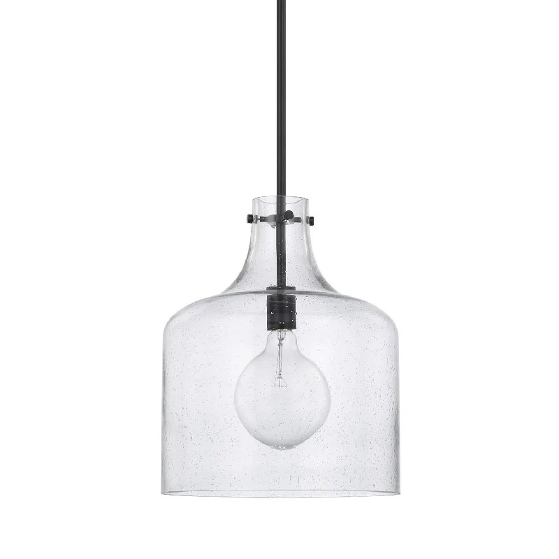 Glass Ceiling Lights with Frosted, Colored, or Etched GlassGlass Ceiling Lights with Frosted, Colored, or Etched GlassCapital Crawford 325712MB Pendant Light - Matte Black Glass Ceiling Lights with Frosted, Colored, or Etched GlassGlass Ceiling Lights with Frosted, Colored, or Etched GlassCapital Crawford 325712MB Pendant Light - Matte Black