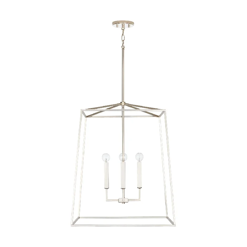 Industrial Style Ceiling Lights with Exposed Bulbs and Metal CagesIndustrial Style Ceiling Lights with Exposed Bulbs and Metal CagesCapital Thea 537643PN Pendant Light - Polished Nickel Industrial Style Ceiling Lights with Exposed Bulbs and Metal CagesIndustrial Style Ceiling Lights with Exposed Bulbs and Metal CagesCapital Thea 537643PN Pendant Light - Polished Nickel