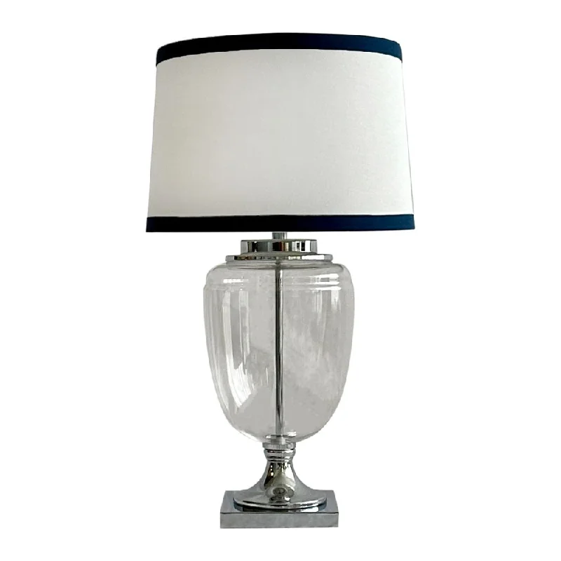 mid century modern table lamps with iconic designs for a stylish studymid century modern table lamps with iconic designs for a stylish studyCharlotte Glass and Nickel Lamp with White Linen Shade (Navy Trim) mid century modern table lamps with iconic designs for a stylish studymid century modern table lamps with iconic designs for a stylish studyCharlotte Glass and Nickel Lamp with White Linen Shade (Navy Trim)