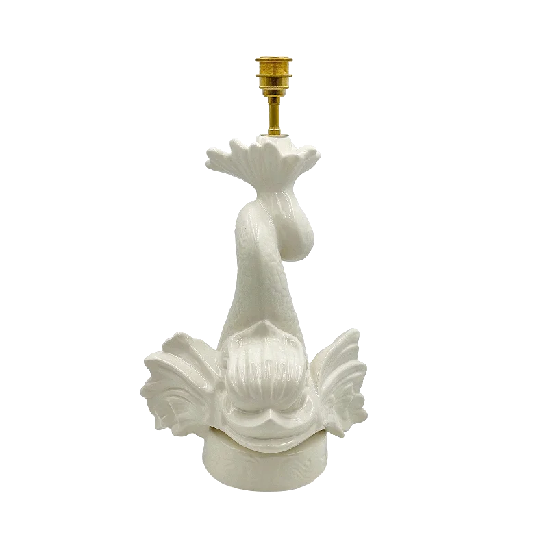 gothic style table lamps with dark finishes for a mysterious lookgothic style table lamps with dark finishes for a mysterious lookCream Dolphin Lamp