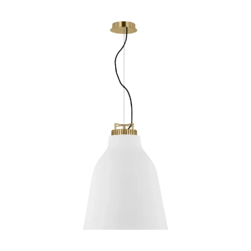 Matte White Natural Brass