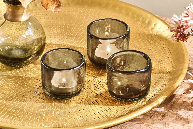 Crystal Ceiling Lights with High - Quality Swarovski CrystalsCrystal Ceiling Lights with High - Quality Swarovski CrystalsIrda Glass Small Tealight - Smoke Brown - Small (Set of 3) Crystal Ceiling Lights with High - Quality Swarovski CrystalsCrystal Ceiling Lights with High - Quality Swarovski CrystalsIrda Glass Small Tealight - Smoke Brown - Small (Set of 3)