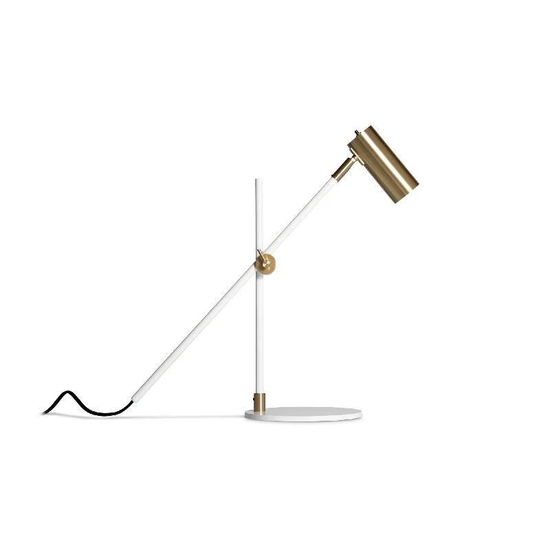 gothic style table lamps with dark finishes for a mysterious lookgothic style table lamps with dark finishes for a mysterious lookLektor Desk Lamp - White/Brass