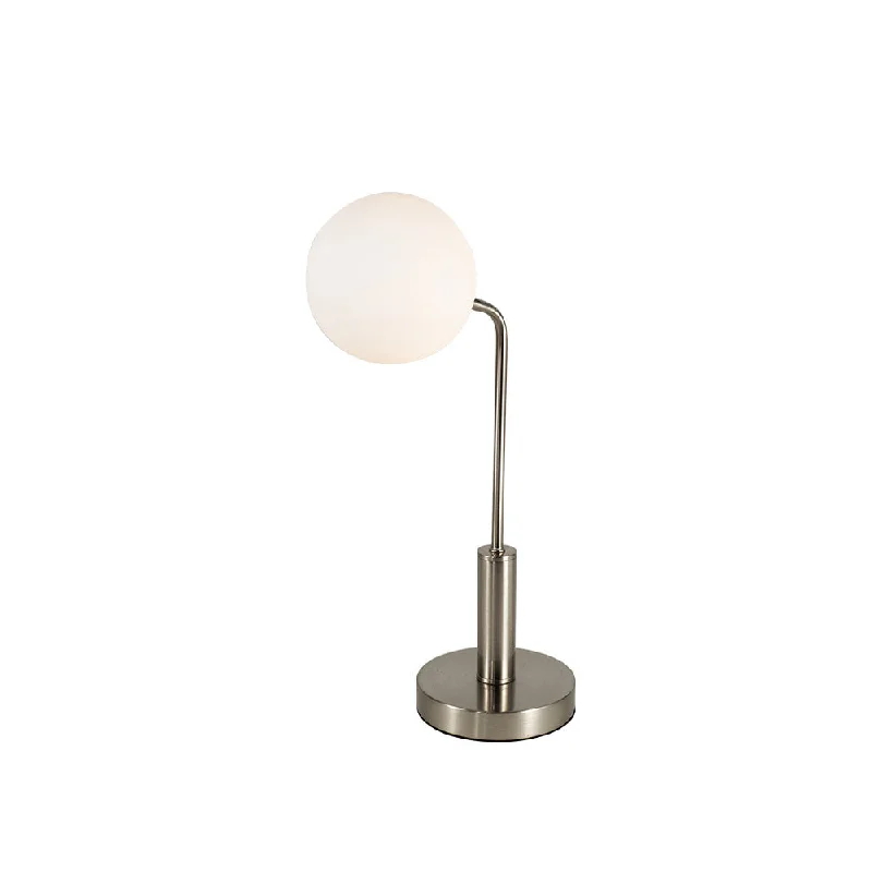 fabric table lamps with a linen shade for a relaxed and breathable lookfabric table lamps with a linen shade for a relaxed and breathable lookLAN Satin Chrome Table Light with Opal Orb - ID 13333