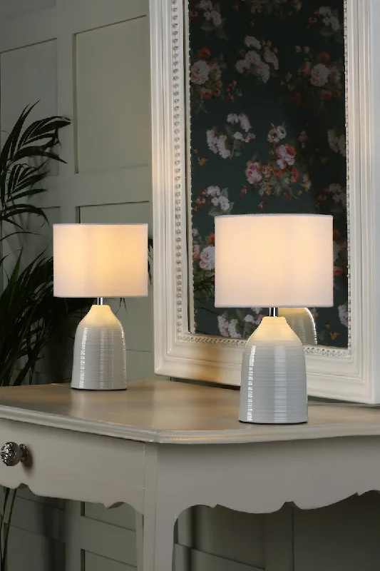 art deco table lamps with geometric shapes for a retro touchart deco table lamps with geometric shapes for a retro touchLaura Ashley Penny Pair of Table Lamps Cream